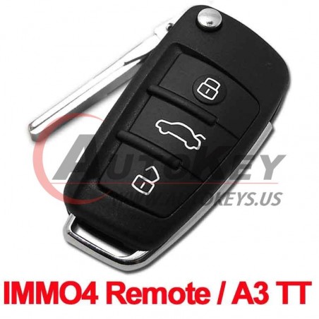 (433Mhz) 8P0837220D Flip Remote Key For Audi A3 TT S3