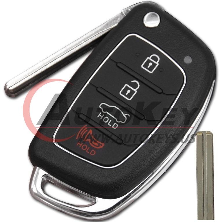 (433Mhz) NO CHIP TQ8-RKE-4F16 Flip Remote Key For Hyundai Sonata