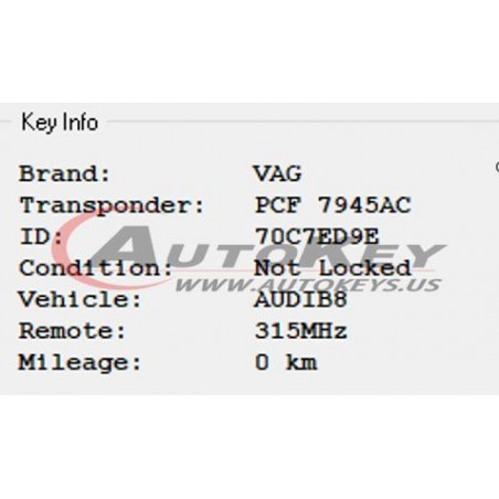 (315) 8T0959754J keyless Smart Key For Audi