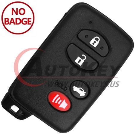 (314.3Mhz) 3+1btn Smart Key For Toyota (TOY48) Avalon LE Camry