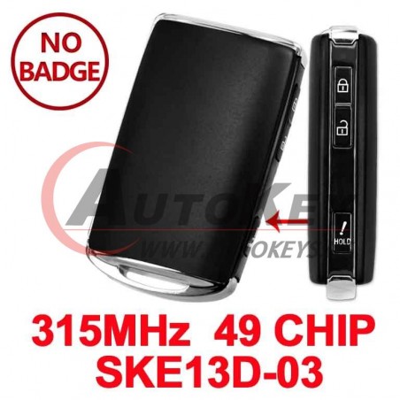 (315Mhz) WAZSKE13D03 Smart Key For Mazda CX-3 CX-5 CX-9 2019-2023