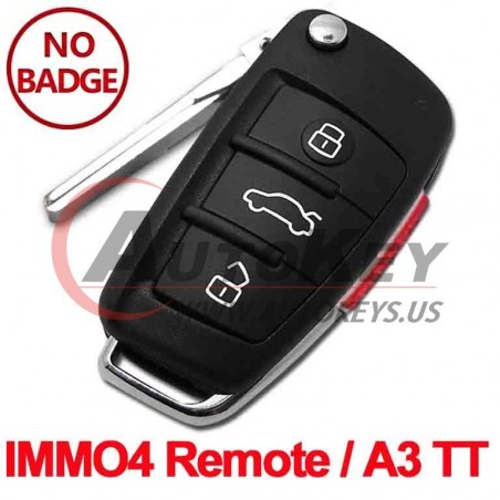 (315Mhz) 8P0837220E/G Flip Remote Key For Audi A3 TT S3