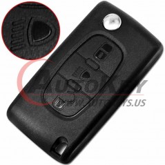 (433Mhz) Flip Remote Key For 2001 -2005 Peugeot 407/408  (Lamp)