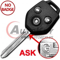 (433Mhz) Remote Key For Subaru XV Forester
