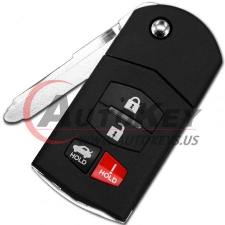 (315Mhz) BGBX1T478 SKE125-01 Flip Remote Key For Mazda 3 MX-5 Miata 6