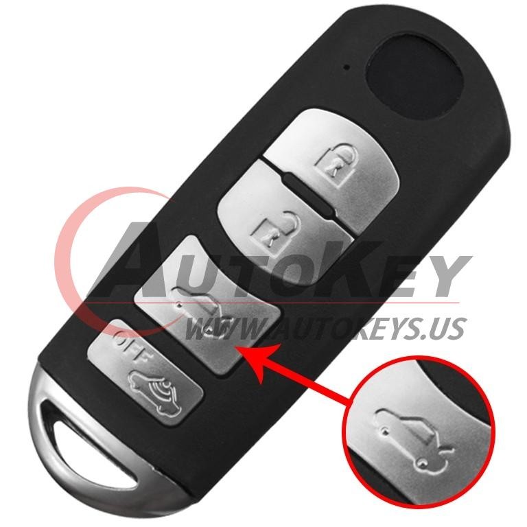 (433Mhz) 5WK49384D Smart Key For Mazda(VDO) 6 Saloon/Sedan Sport