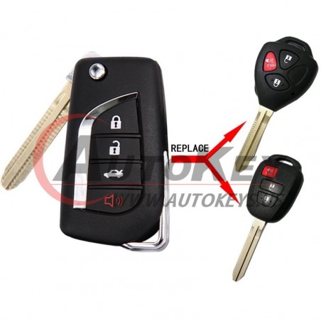 (314.4Mhz) 3+1btn Flip Key For Camry
