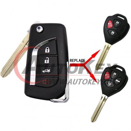 (314.4Mhz) 3+1btn Flip Key For Camry/RAV4