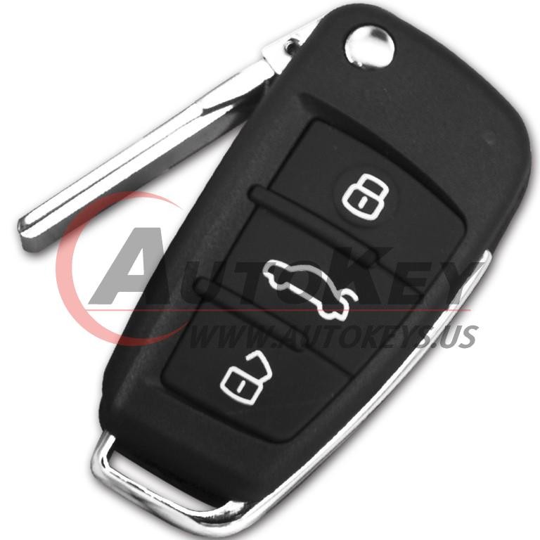 (315Mhz) 8P0837220E/G Flip Remote Key For Audi A3 TT S3