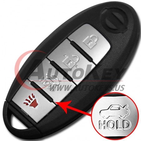 (433Mhz) S180144018 KR5S180144014 Smart Key For Nissan Altima (4DR.)
