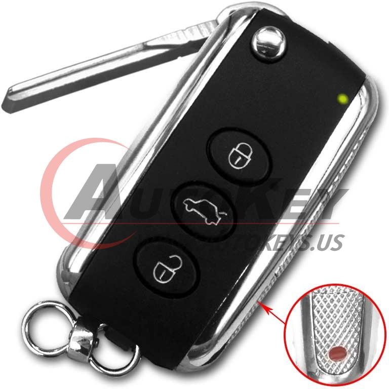 (315Mhz) Keyless Flip Remote Key For Bentley Continental GT / Flying Spur